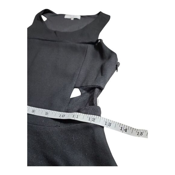 Parker Black Party Short Night Out Dress Size XS Rayon Cocktail Dress Keyhole - Picture 4 of 11